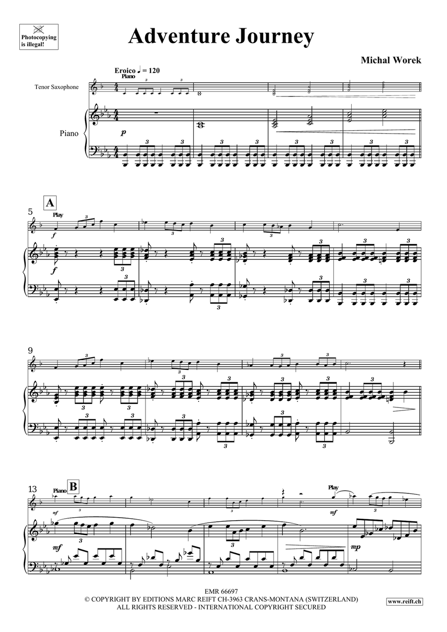 Adventure Journey Adventure Journey Tenor Saxophone scores gallery preview page 5