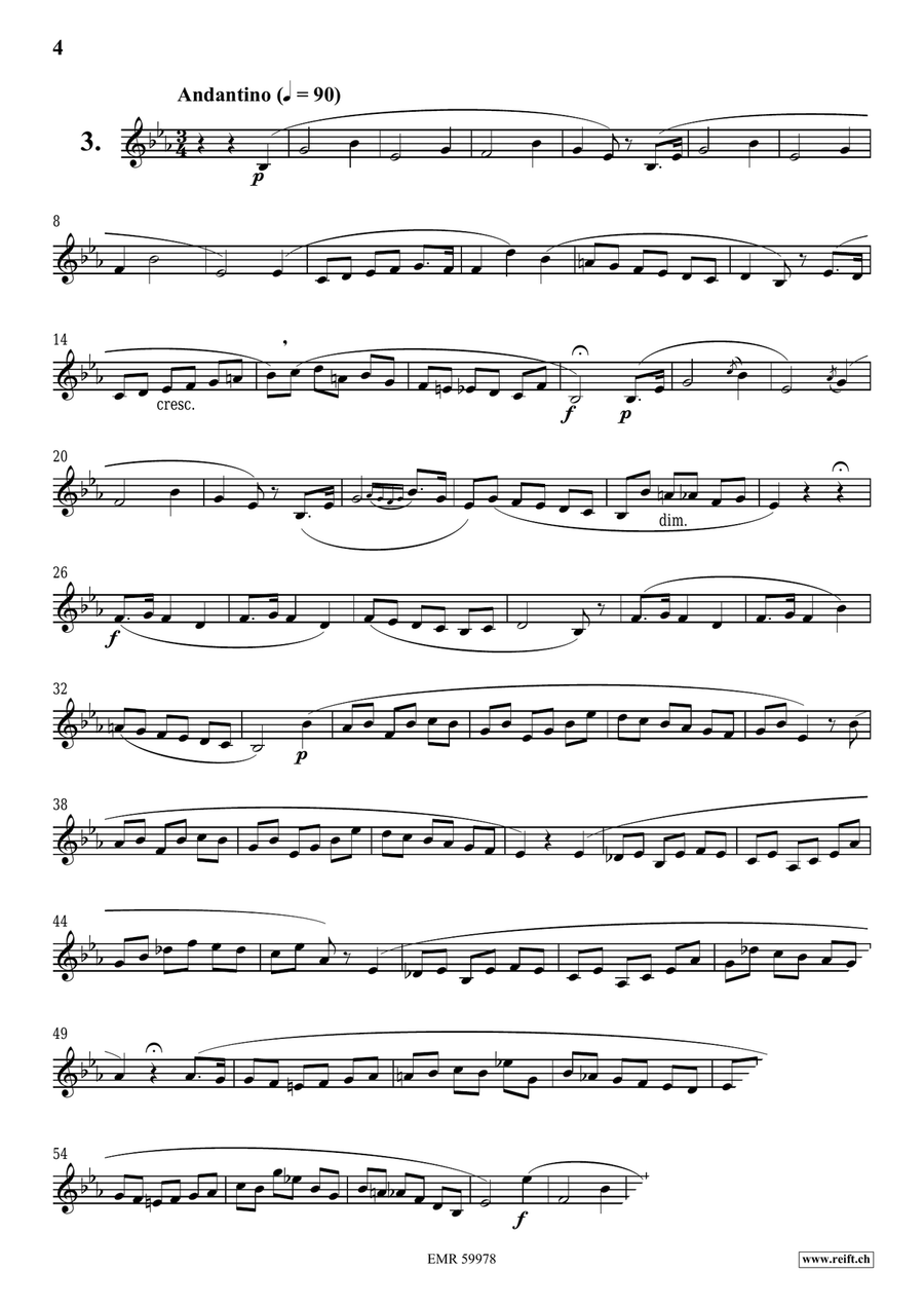 120 Melodic Studies in one volume Trumpet scores gallery preview page 4