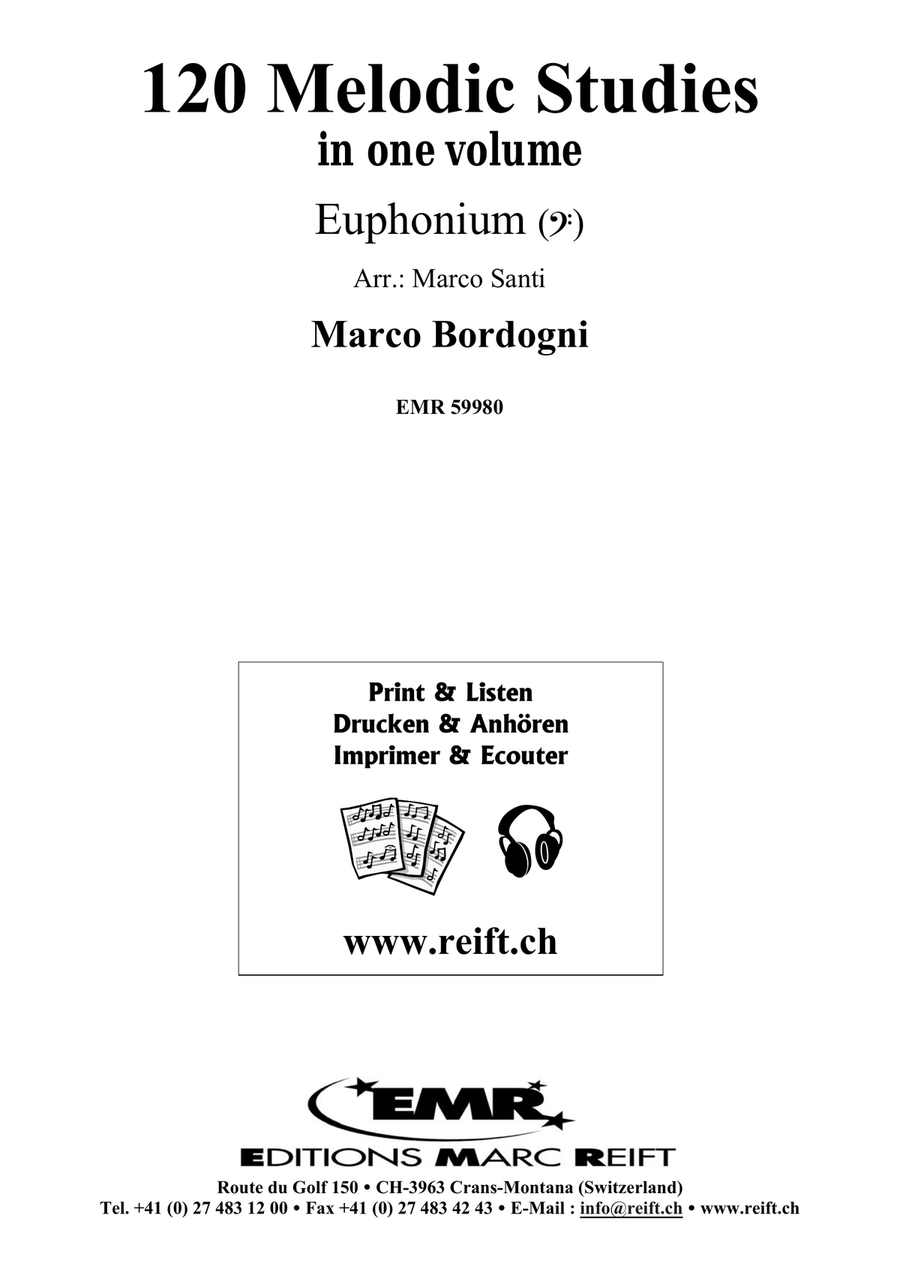 120 Melodic Studies in one volume Euphonium scores gallery preview page 2