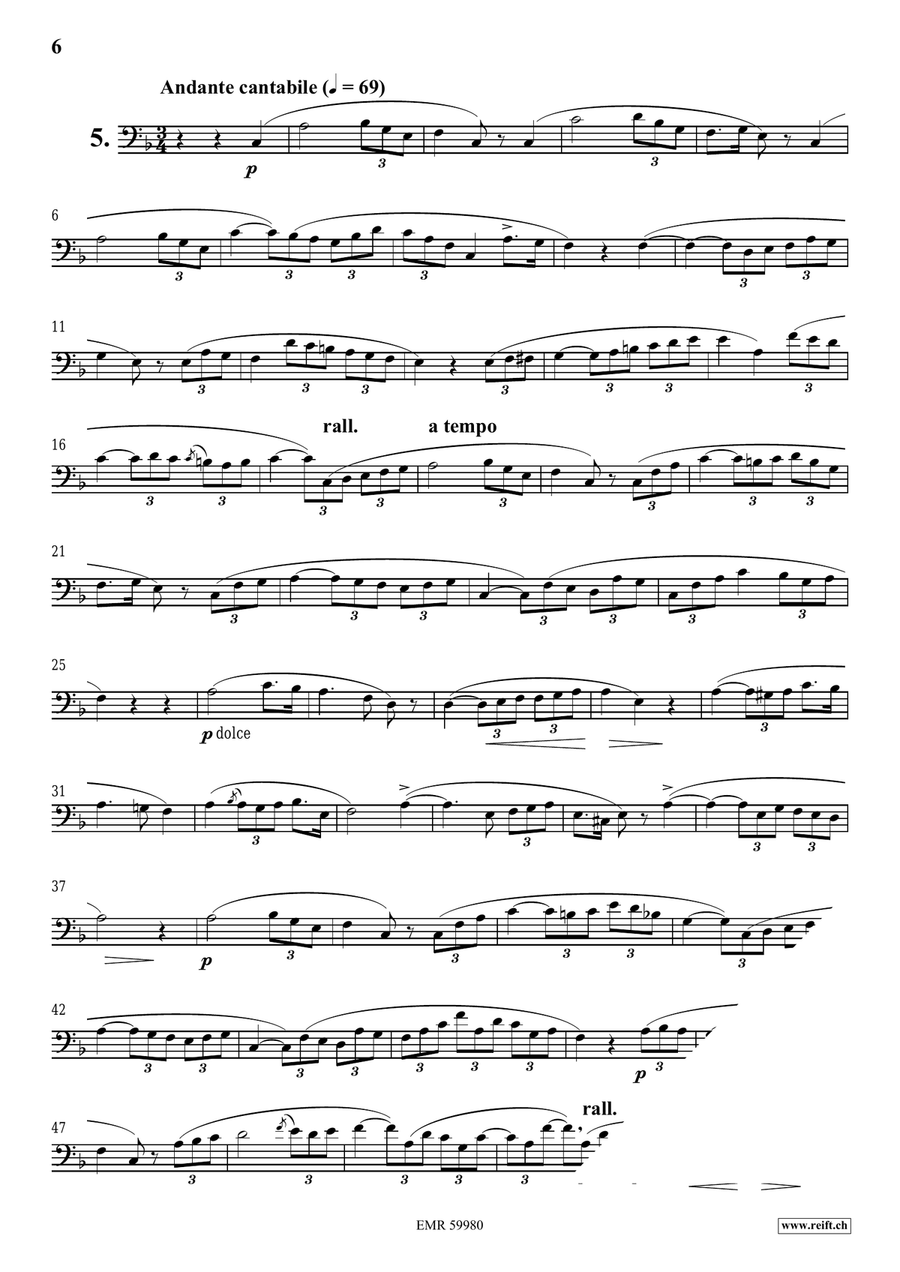 120 Melodic Studies in one volume Euphonium scores gallery preview page 6