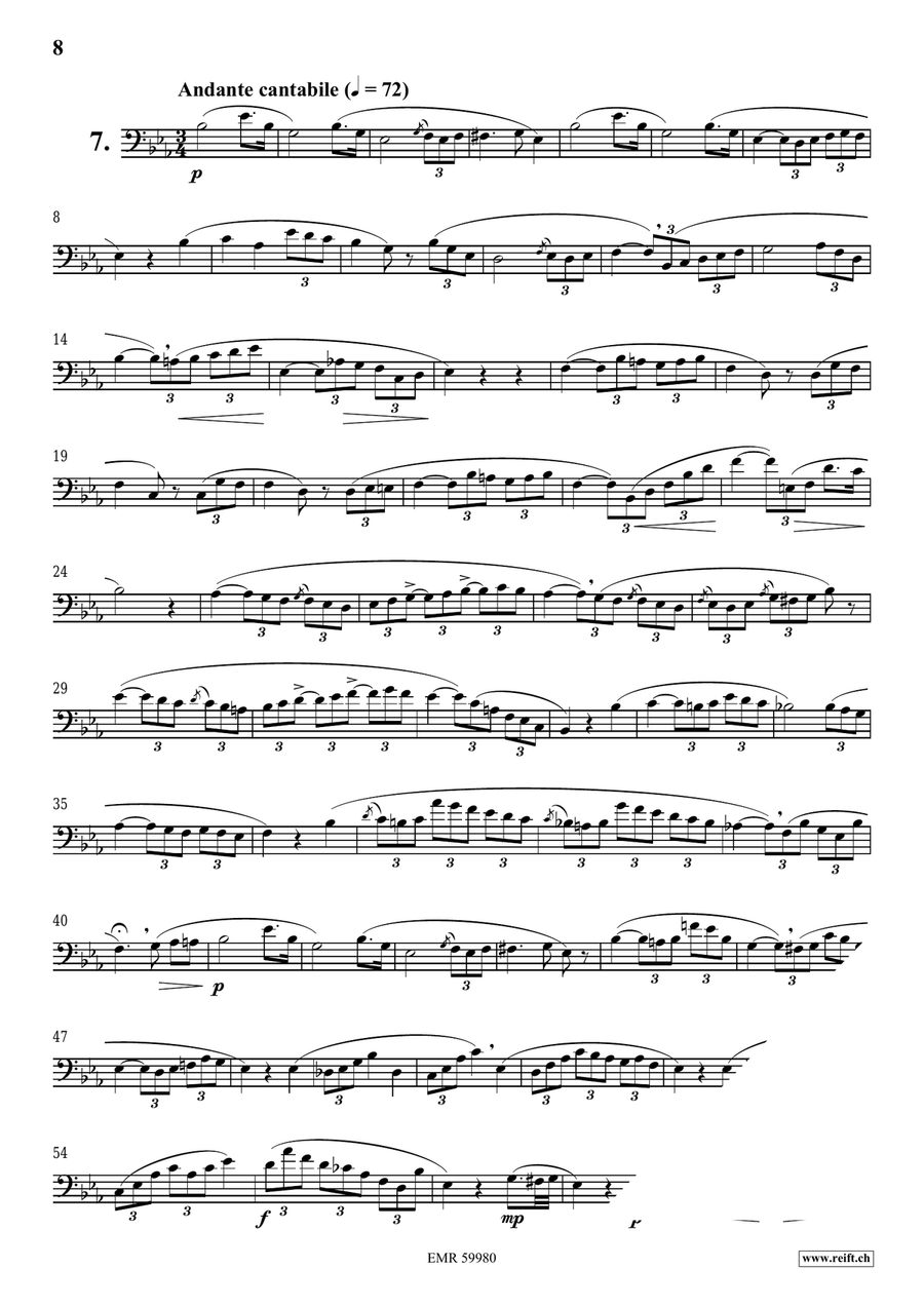 120 Melodic Studies in one volume Euphonium scores gallery preview page 8