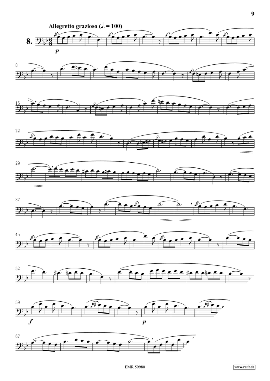 120 Melodic Studies in one volume Euphonium scores gallery preview page 9