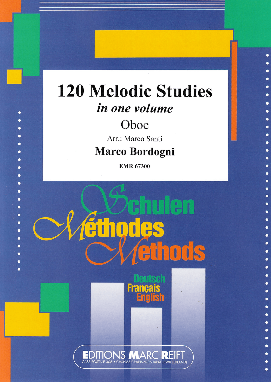120 Melodic Studies in one volume Oboe Solo scores gallery preview page 1