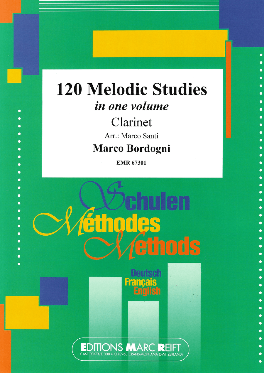 120 Melodic Studies in one volume Clarinet Solo scores gallery preview page 1