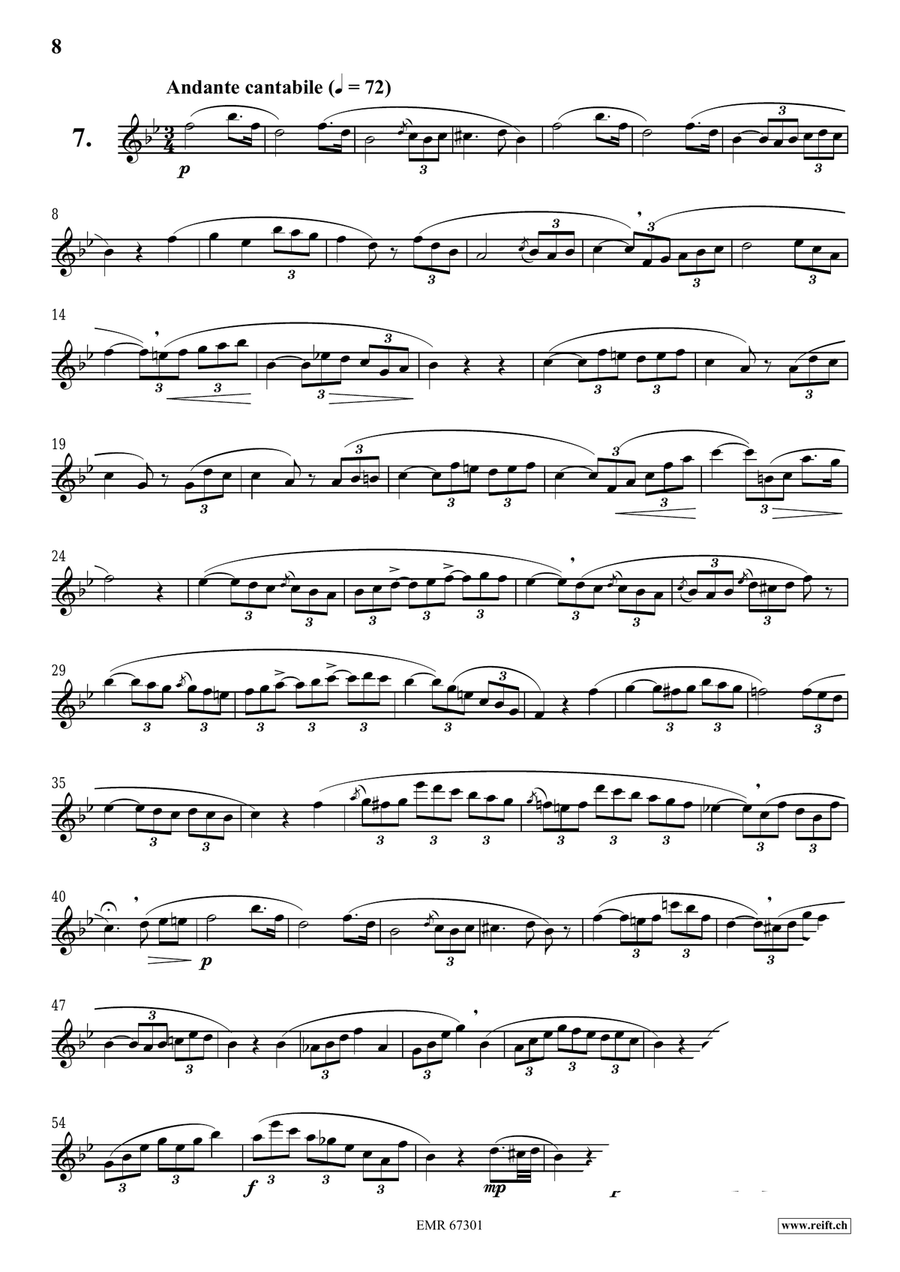 120 Melodic Studies in one volume Clarinet Solo scores gallery preview page 8