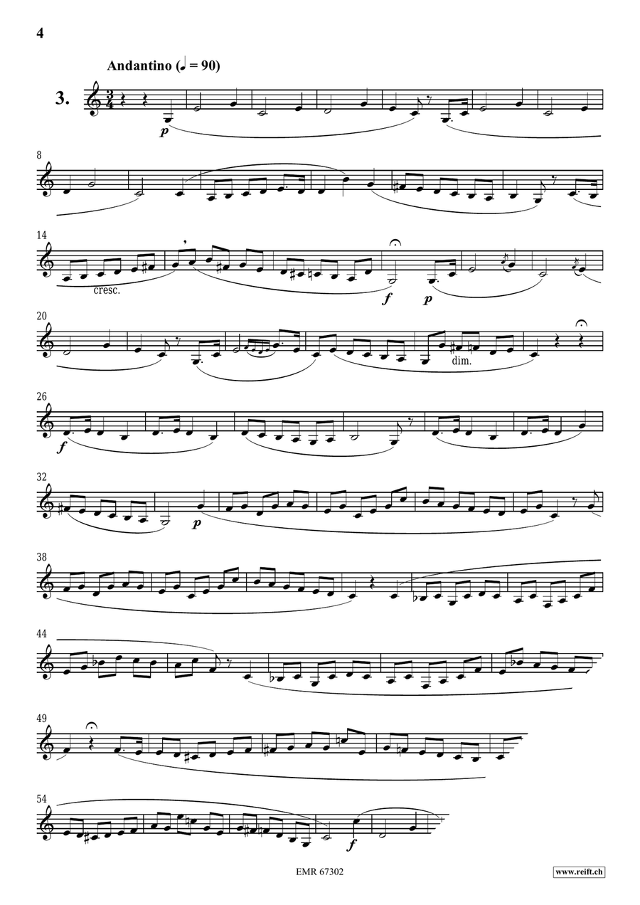 120 Melodic Studies in one volume Bass Clarinet scores gallery preview page 4