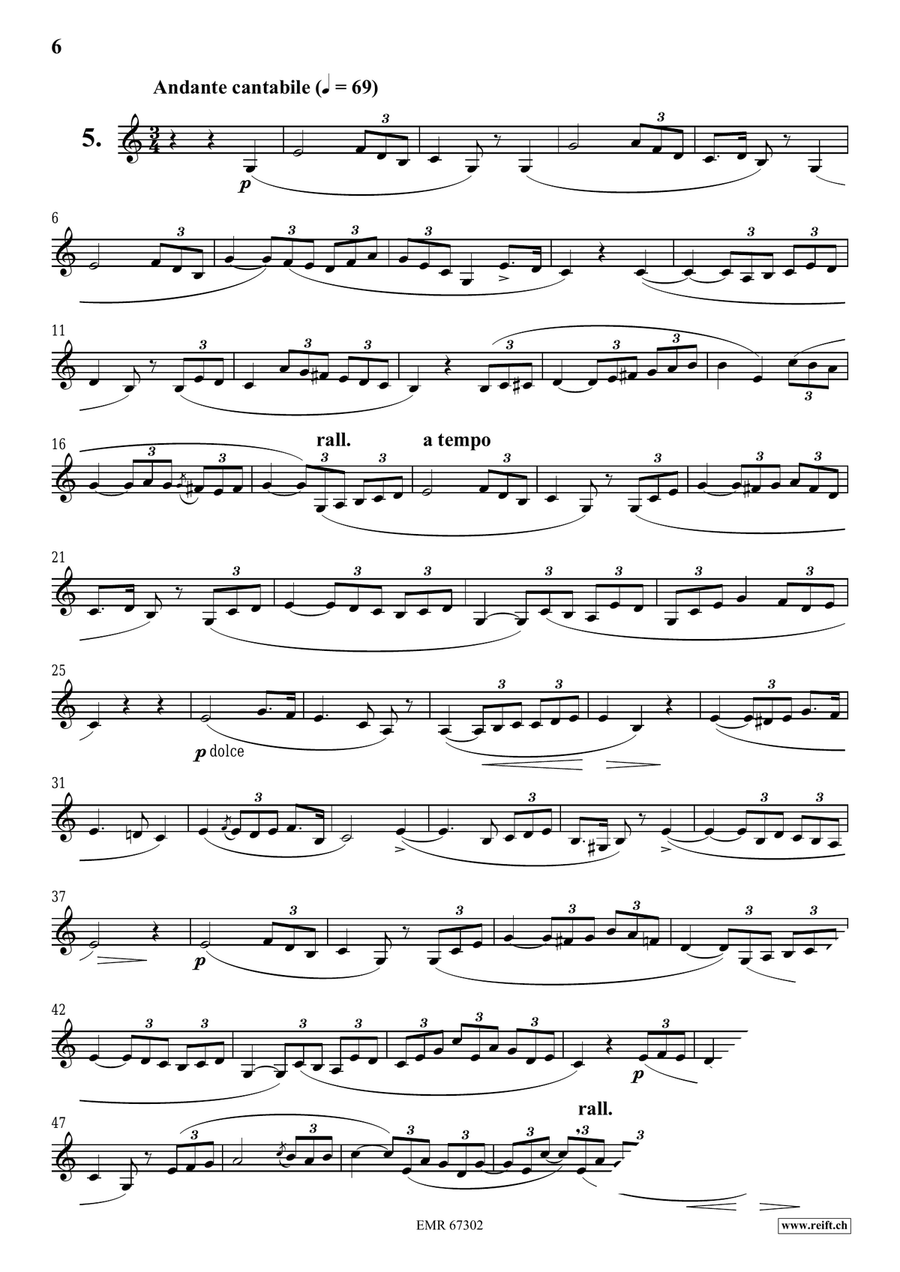 120 Melodic Studies in one volume Bass Clarinet scores gallery preview page 6