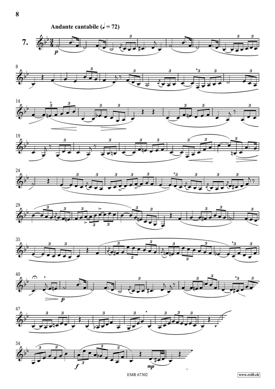 120 Melodic Studies in one volume Bass Clarinet scores gallery preview page 8