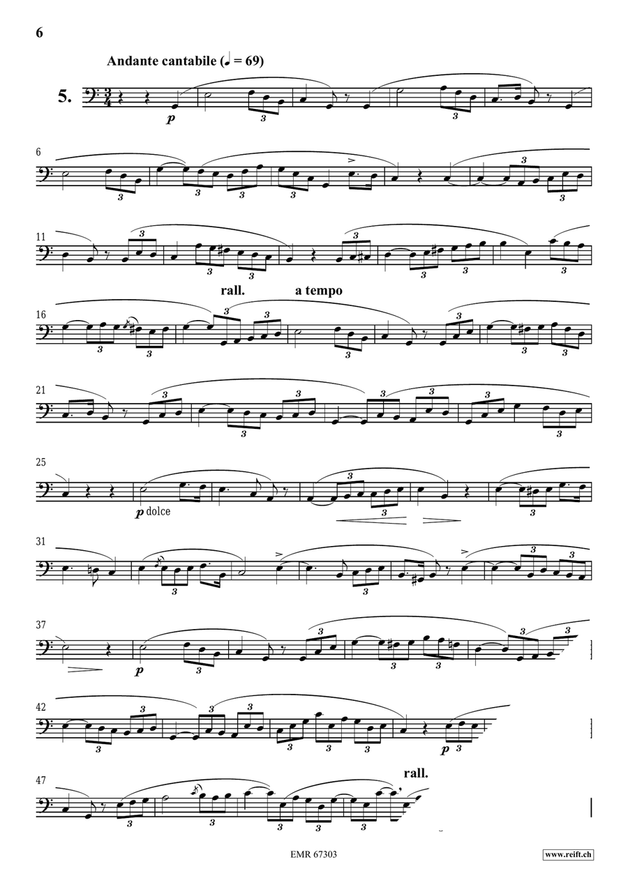 120 Melodic Studies in one volume Bassoon Solo scores gallery preview page 6
