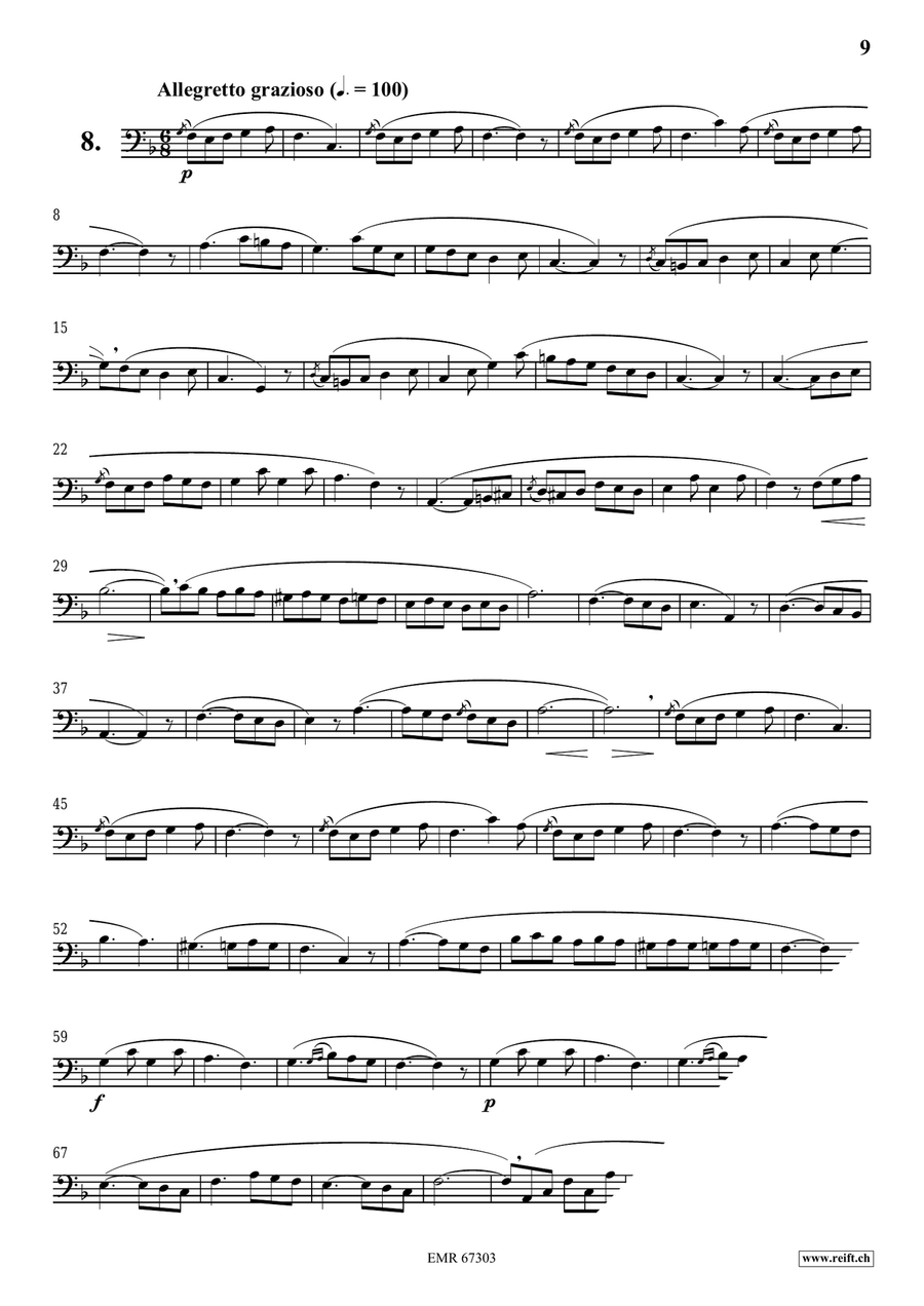 120 Melodic Studies in one volume Bassoon Solo scores gallery preview page 9