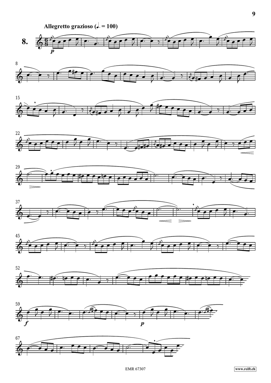 120 Melodic Studies in one volume Baritone Saxophone scores gallery preview page 9