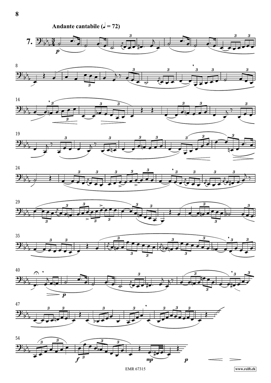 120 Melodic Studies in one volume Tuba scores gallery preview page 8