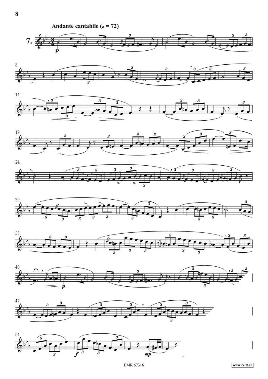 120 Melodic Studies in one volume Cornet scores gallery preview page 8