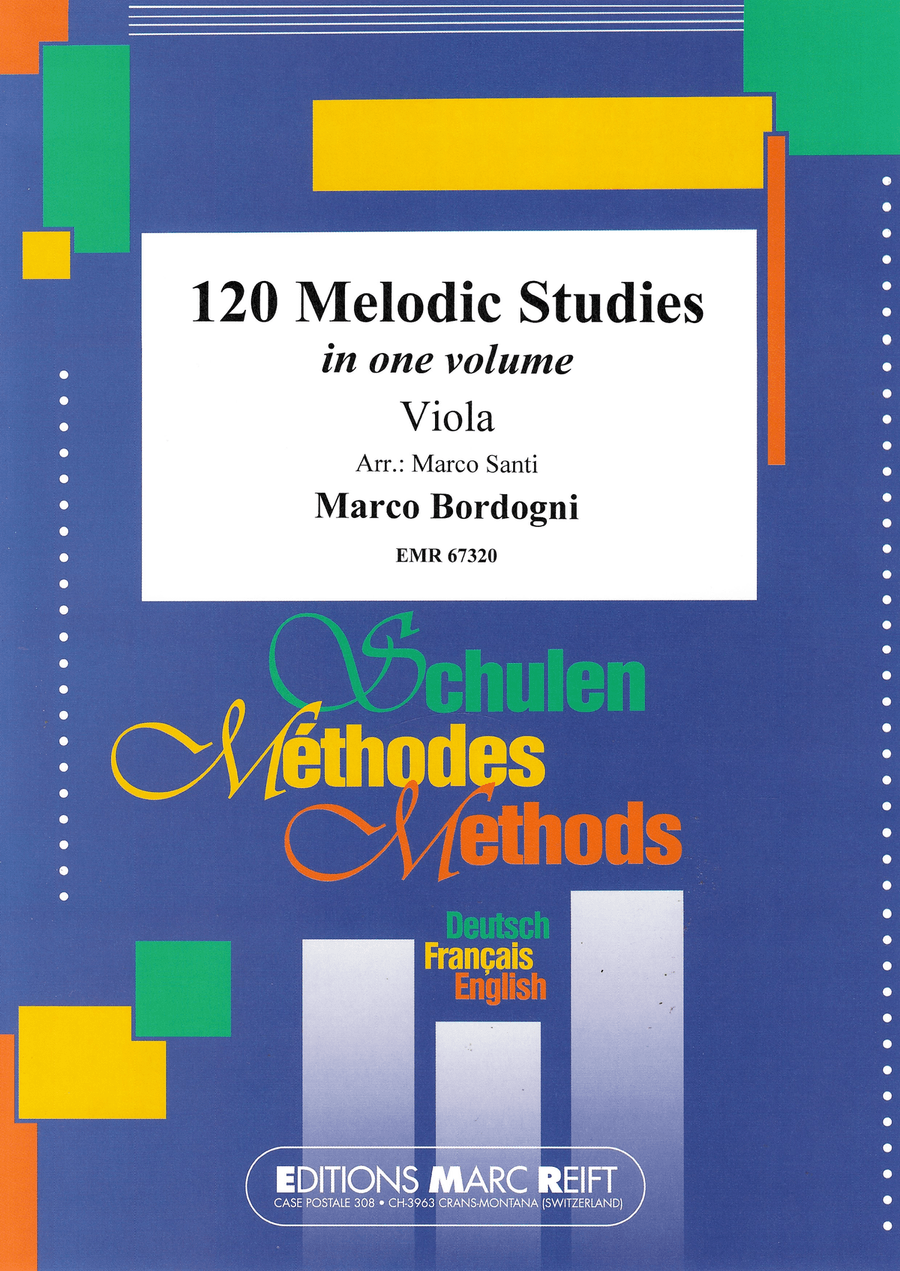 120 Melodic Studies in one volume Viola Solo scores gallery preview page 1