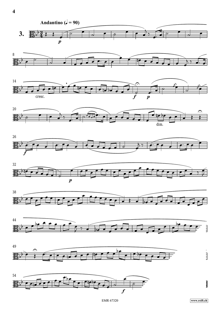 120 Melodic Studies in one volume Viola Solo scores gallery preview page 4