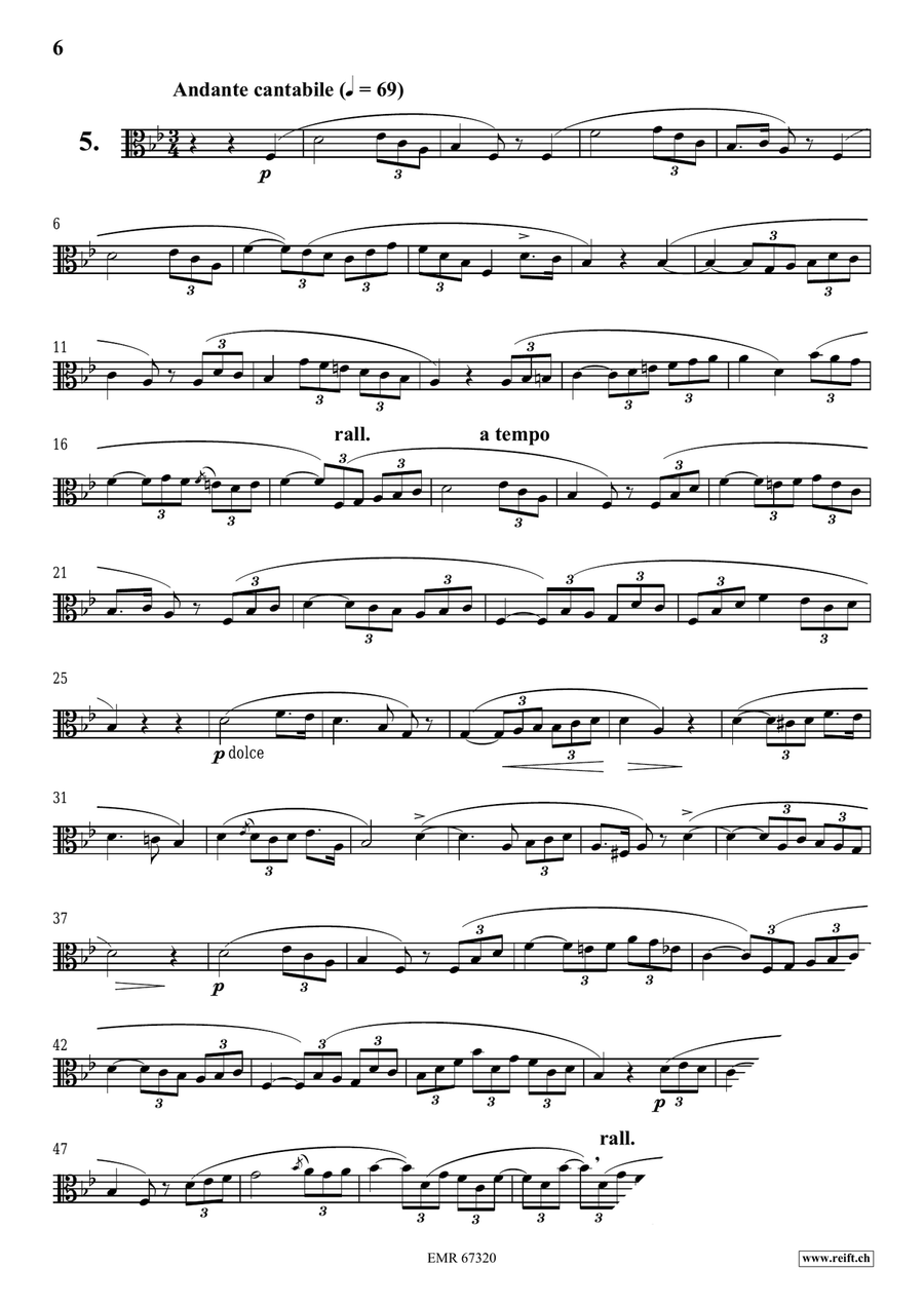 120 Melodic Studies in one volume Viola Solo scores gallery preview page 6