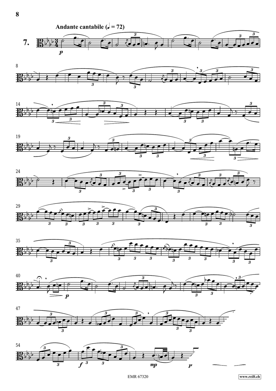 120 Melodic Studies in one volume Viola Solo scores gallery preview page 8
