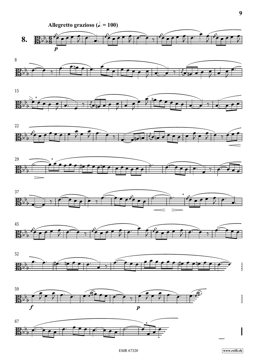 120 Melodic Studies in one volume Viola Solo scores gallery preview page 9