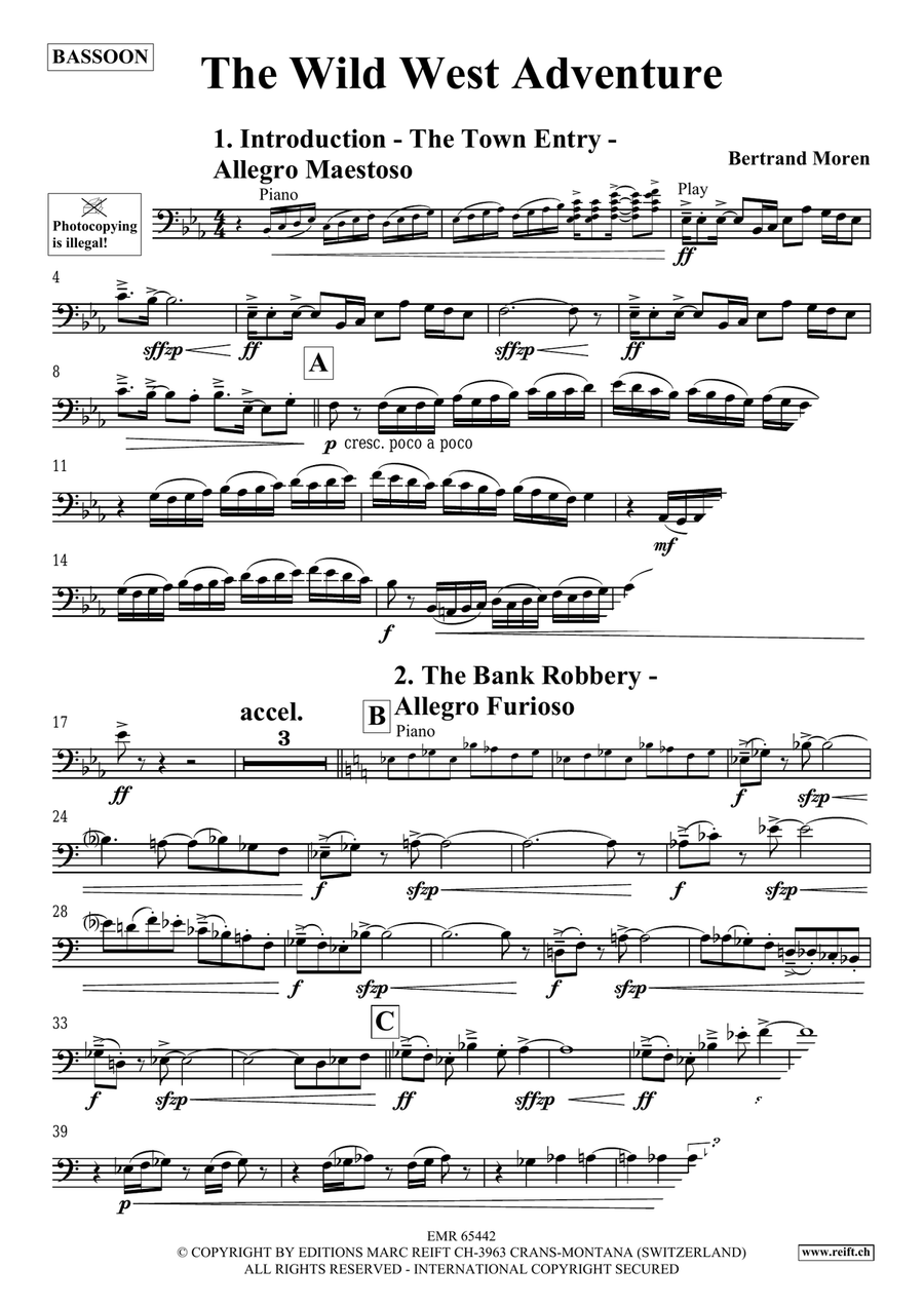 The Wild West Adventure The Wild West Adventure Bassoon Solo scores gallery preview page 4