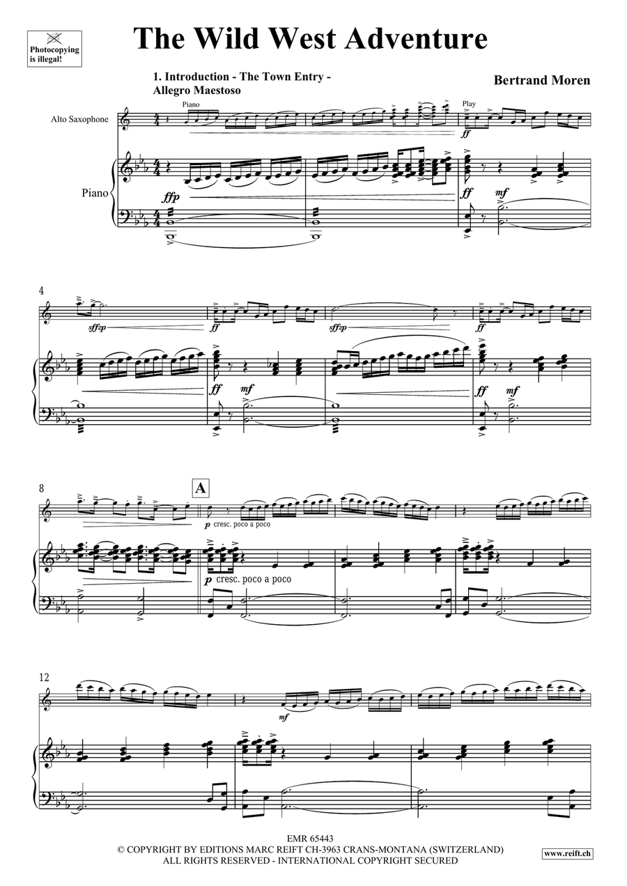 The Wild West Adventure The Wild West Adventure Alto Saxophone scores gallery preview page 5