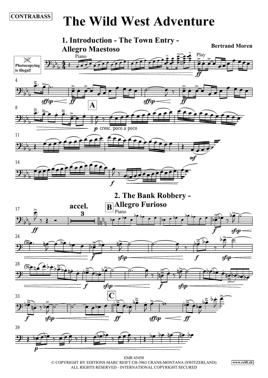 The Wild West Adventure The Wild West Adventure Double Bass scores gallery preview page 4