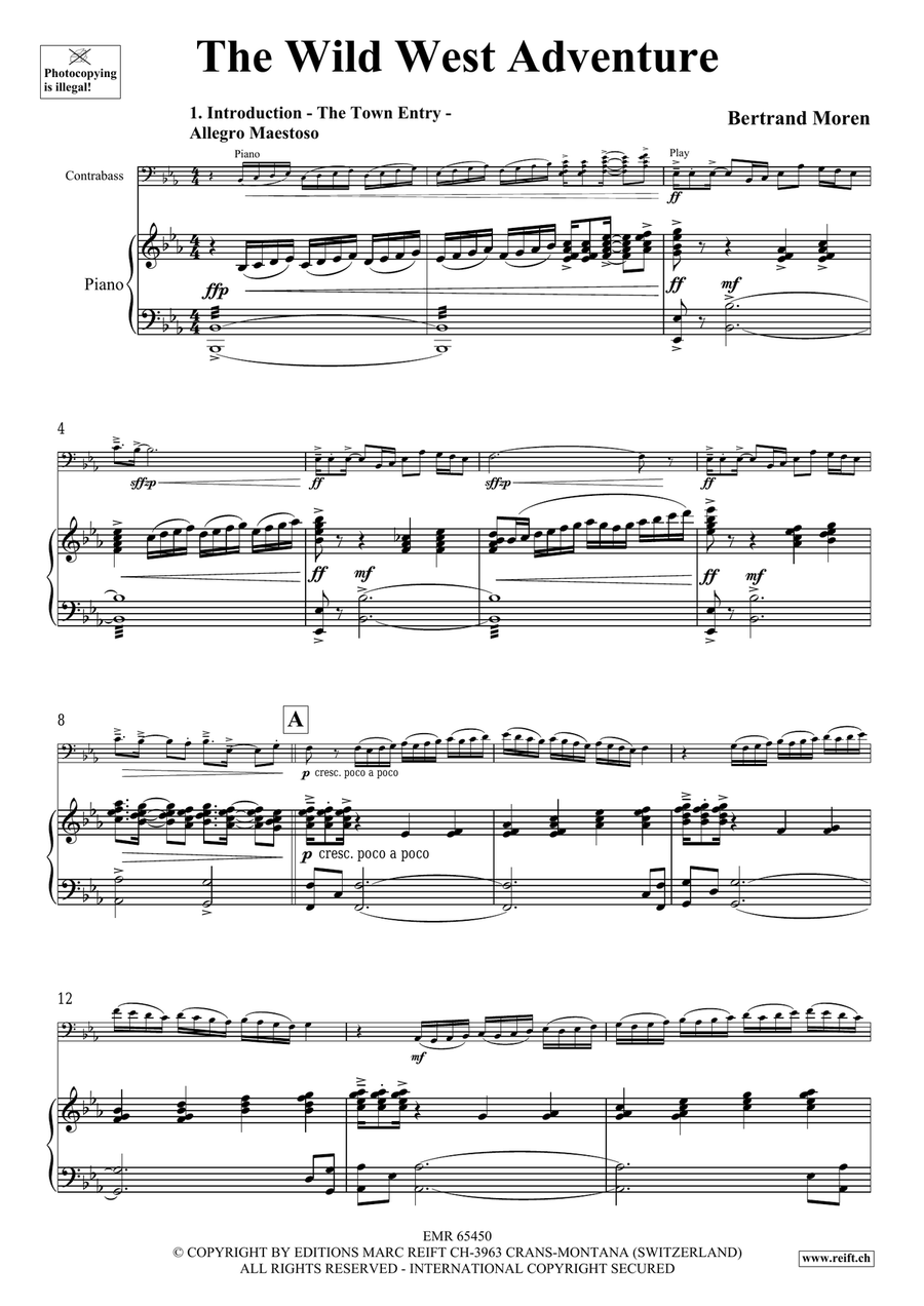 The Wild West Adventure The Wild West Adventure Double Bass scores gallery preview page 5