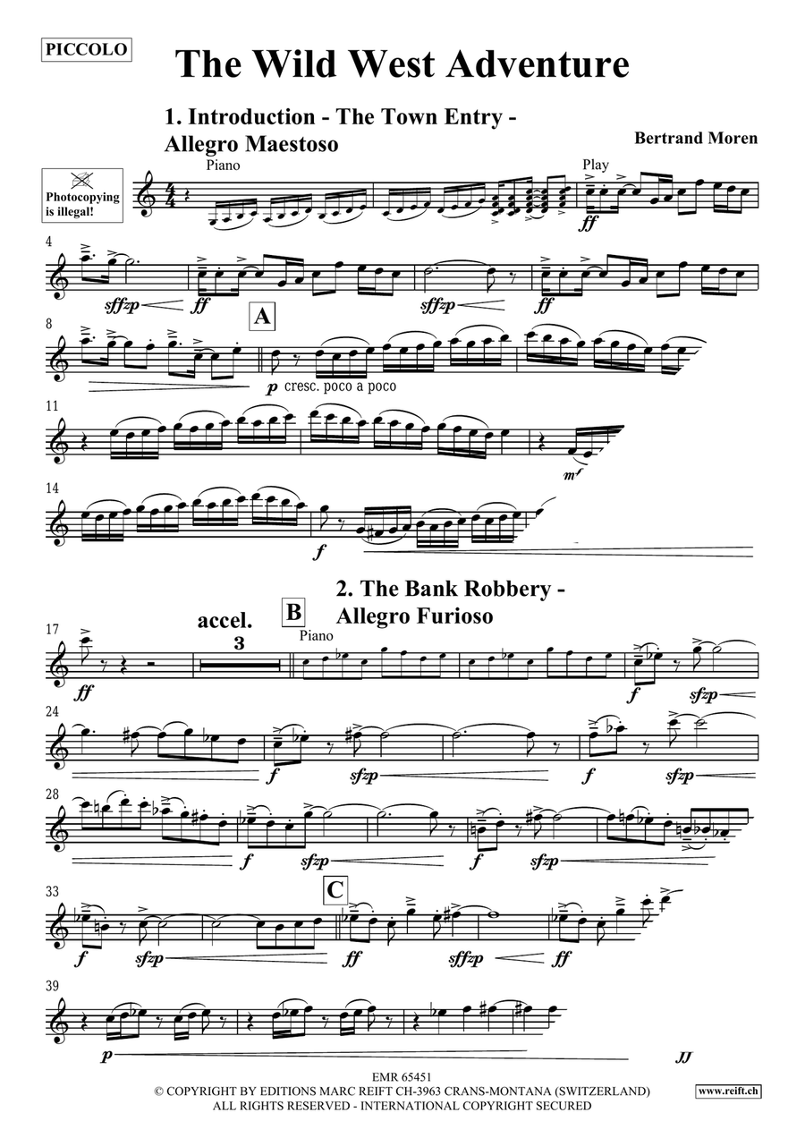 The Wild West Adventure The Wild West Adventure Piccolo scores gallery preview page 4
