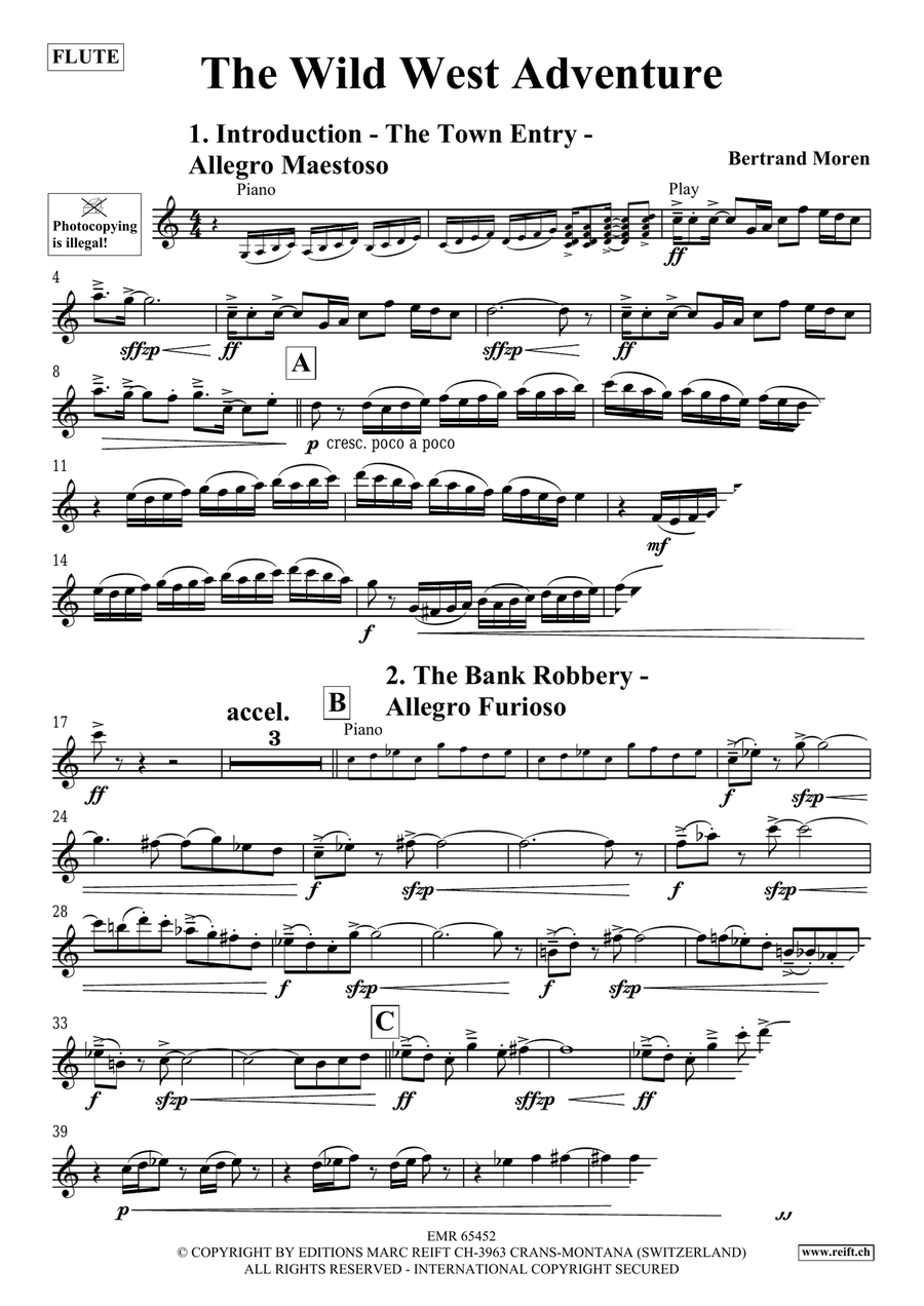 The Wild West Adventure The Wild West Adventure Flute Solo scores gallery preview page 4