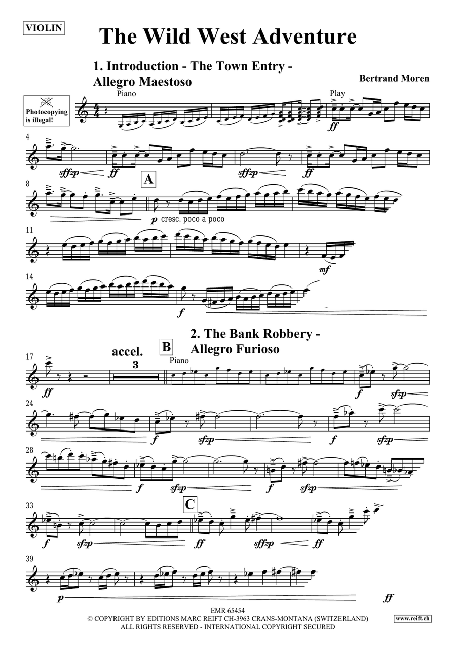 The Wild West Adventure The Wild West Adventure Violin Solo scores gallery preview page 4