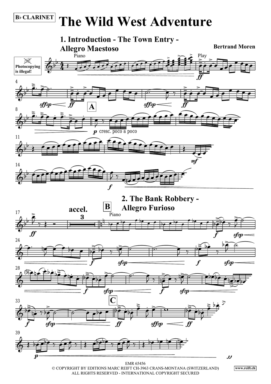 The Wild West Adventure The Wild West Adventure Clarinet Solo scores gallery preview page 4