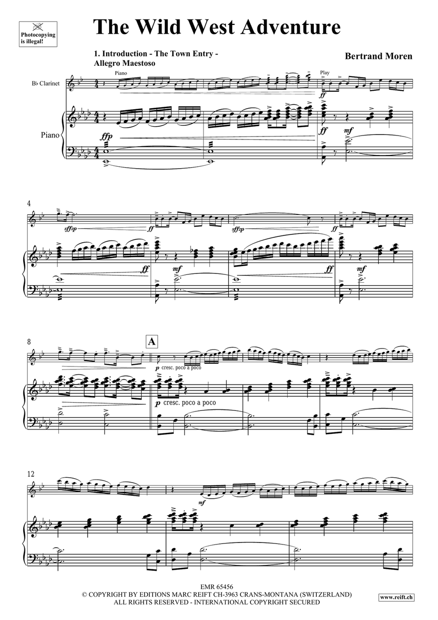 The Wild West Adventure The Wild West Adventure Clarinet Solo scores gallery preview page 5