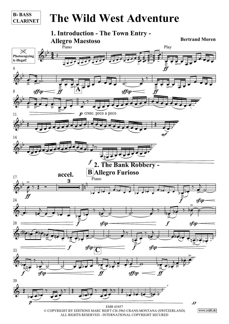 The Wild West Adventure The Wild West Adventure Bass Clarinet scores gallery preview page 4