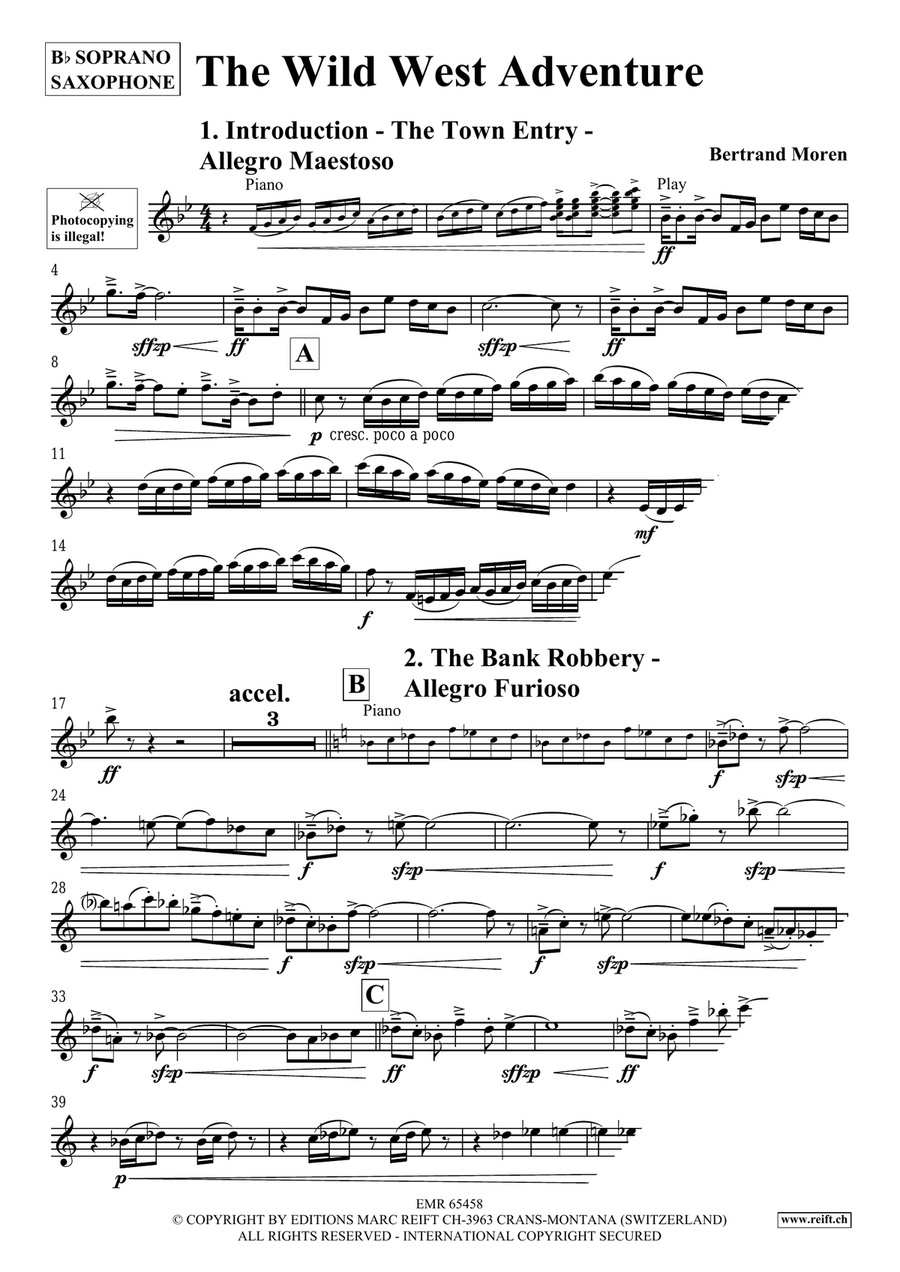 The Wild West Adventure The Wild West Adventure Soprano Saxophone scores gallery preview page 4