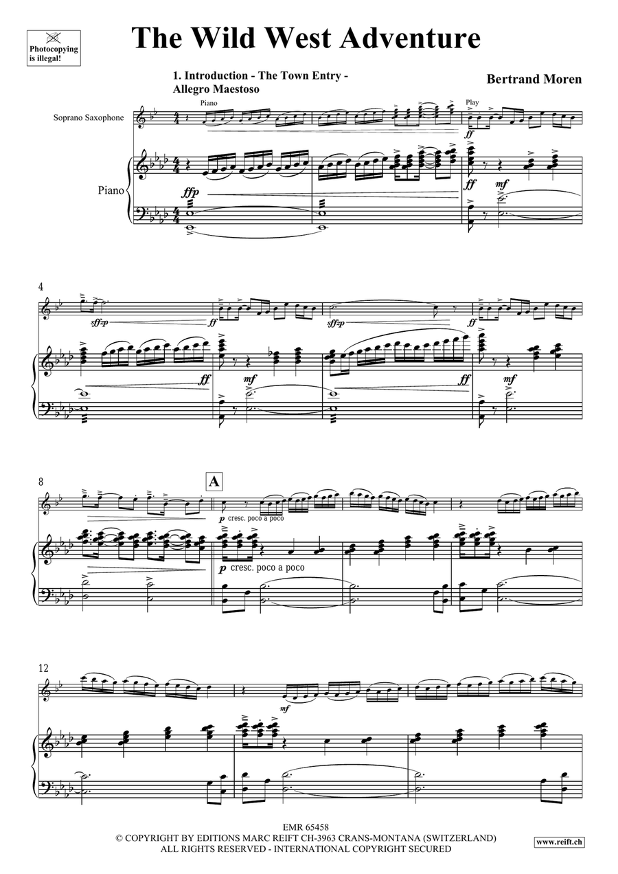 The Wild West Adventure The Wild West Adventure Soprano Saxophone scores gallery preview page 5