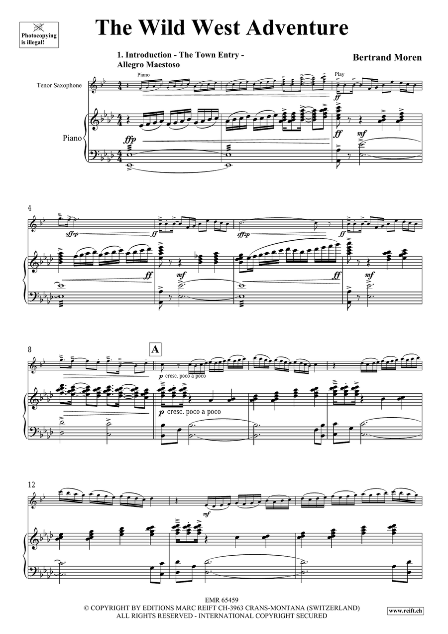 The Wild West Adventure The Wild West Adventure Tenor Saxophone scores gallery preview page 5