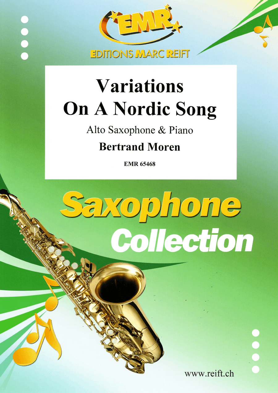 Variations On A Nordic Song Alto Saxophone scores gallery preview page 1