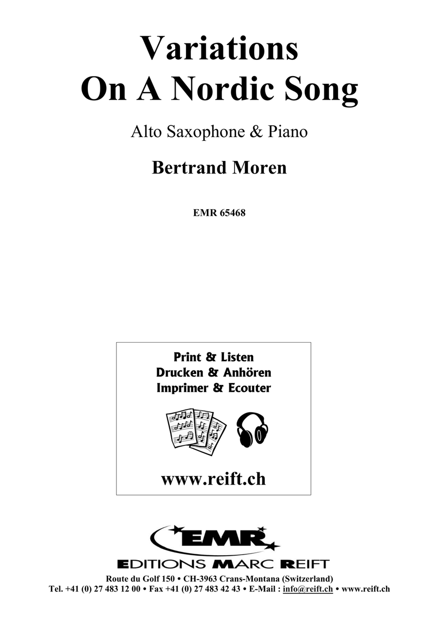 Variations On A Nordic Song Alto Saxophone scores gallery preview page 2