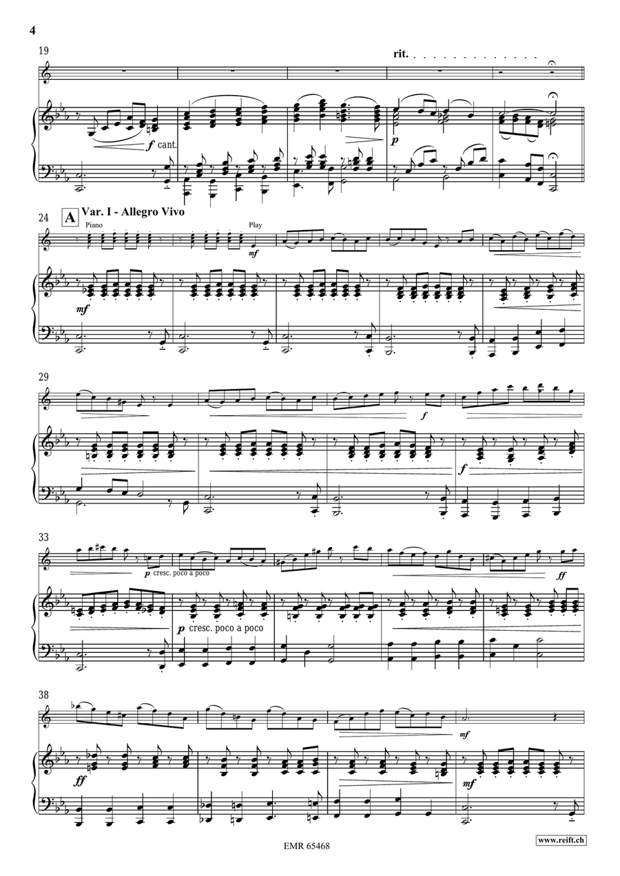 Variations On A Nordic Song Alto Saxophone scores gallery preview page 6