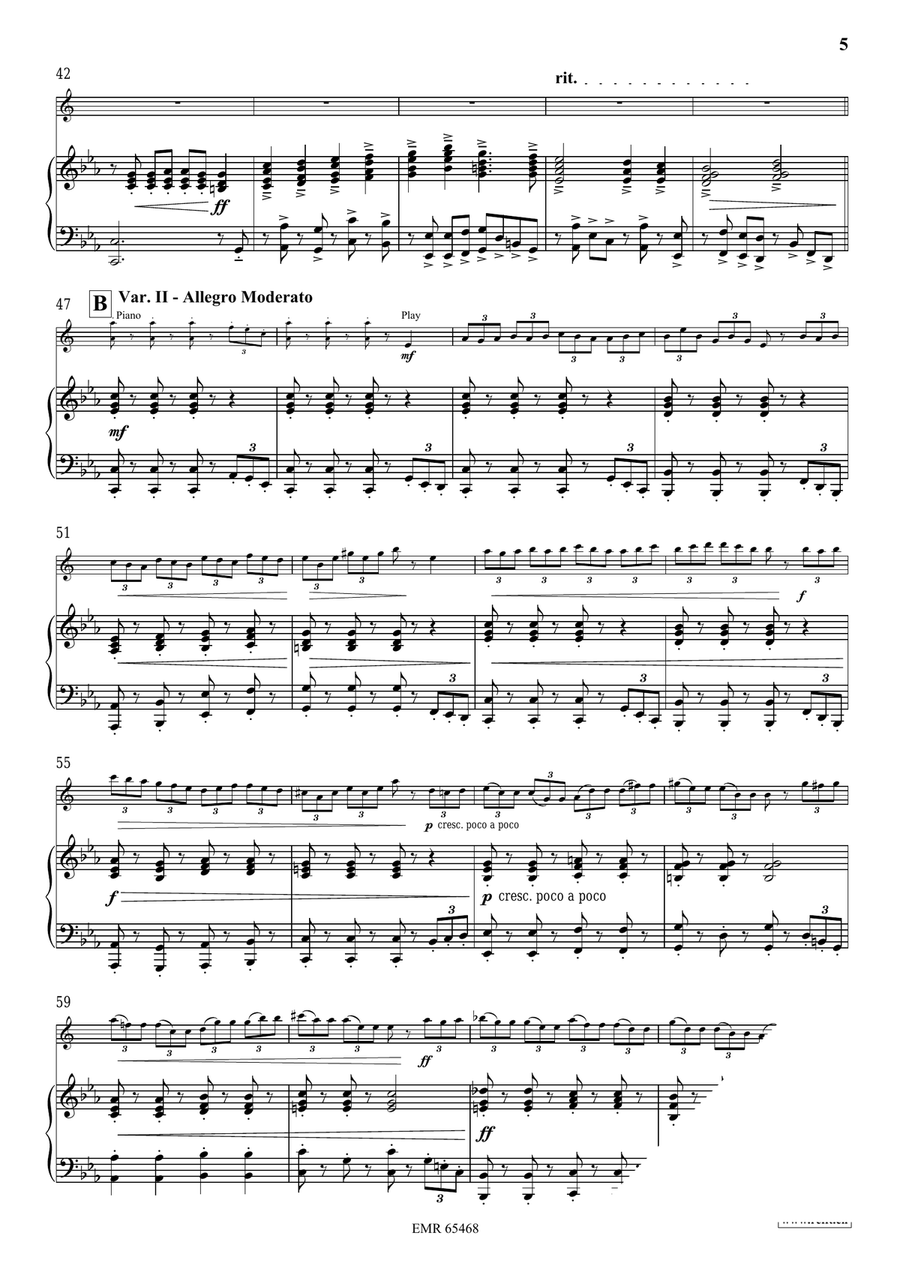 Variations On A Nordic Song Alto Saxophone scores gallery preview page 7