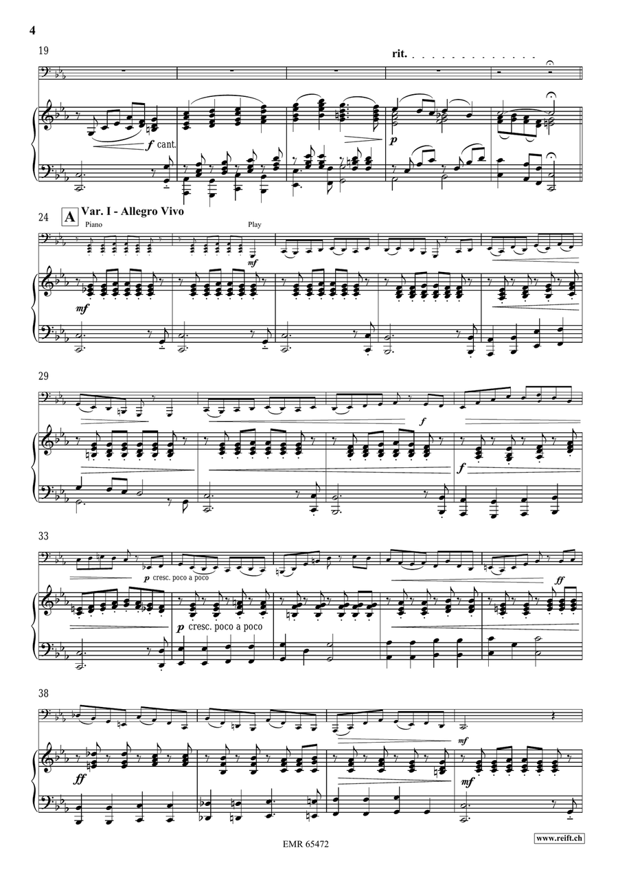 Variations On A Nordic Song Tuba scores gallery preview page 6