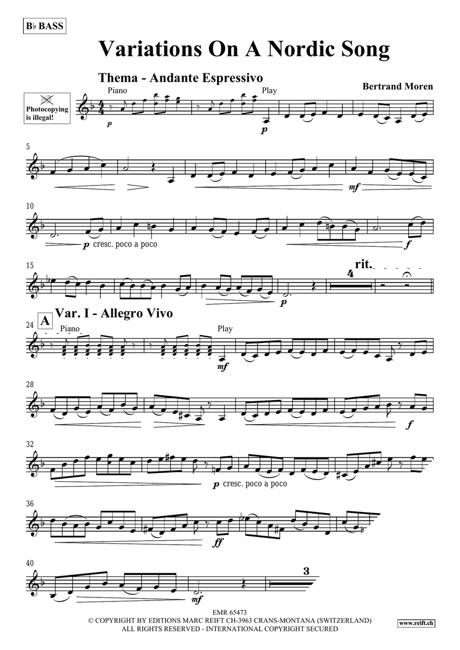 Variations On A Nordic Song Voice Solo scores gallery preview page 4