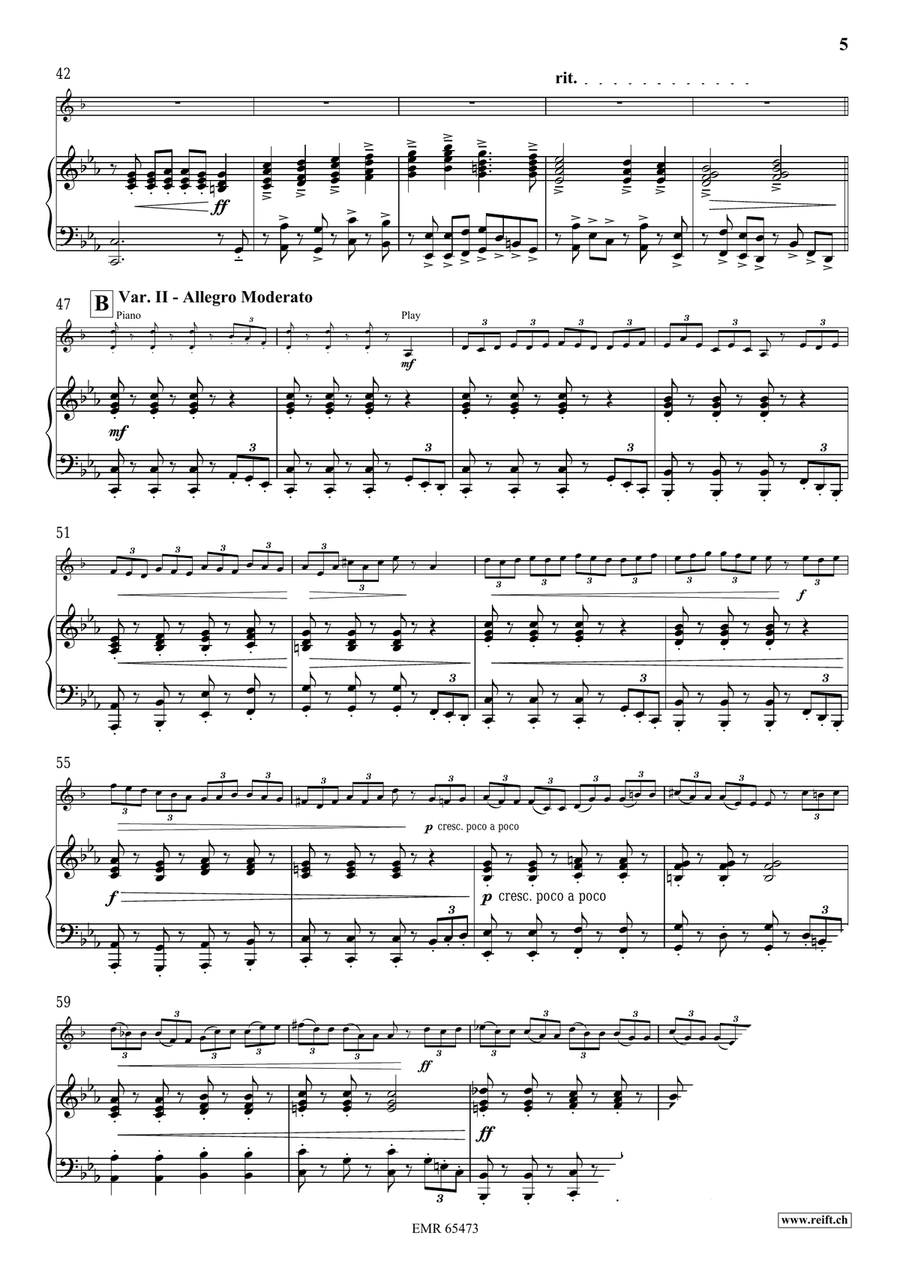 Variations On A Nordic Song Voice Solo scores gallery preview page 7