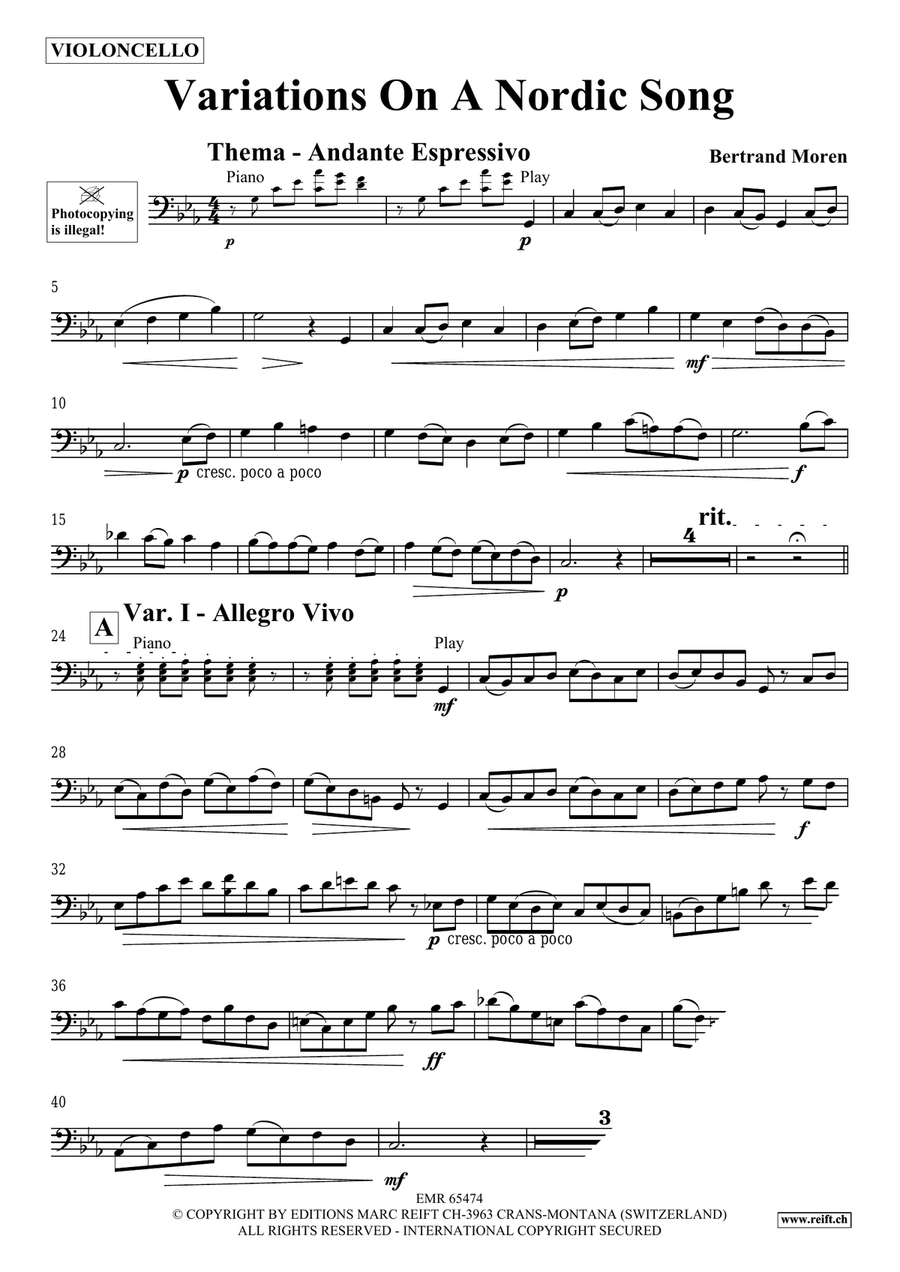 Variations On A Nordic Song Piano Accompaniment scores gallery preview page 4