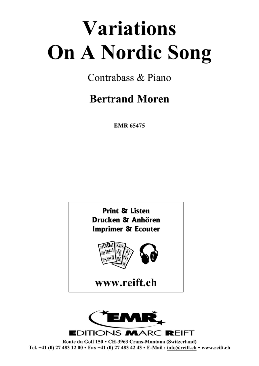 Variations On A Nordic Song Double Bass scores gallery preview page 2