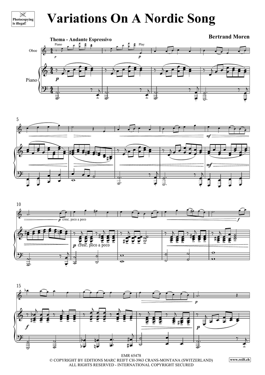 Variations On A Nordic Song Piano Accompaniment scores gallery preview page 5