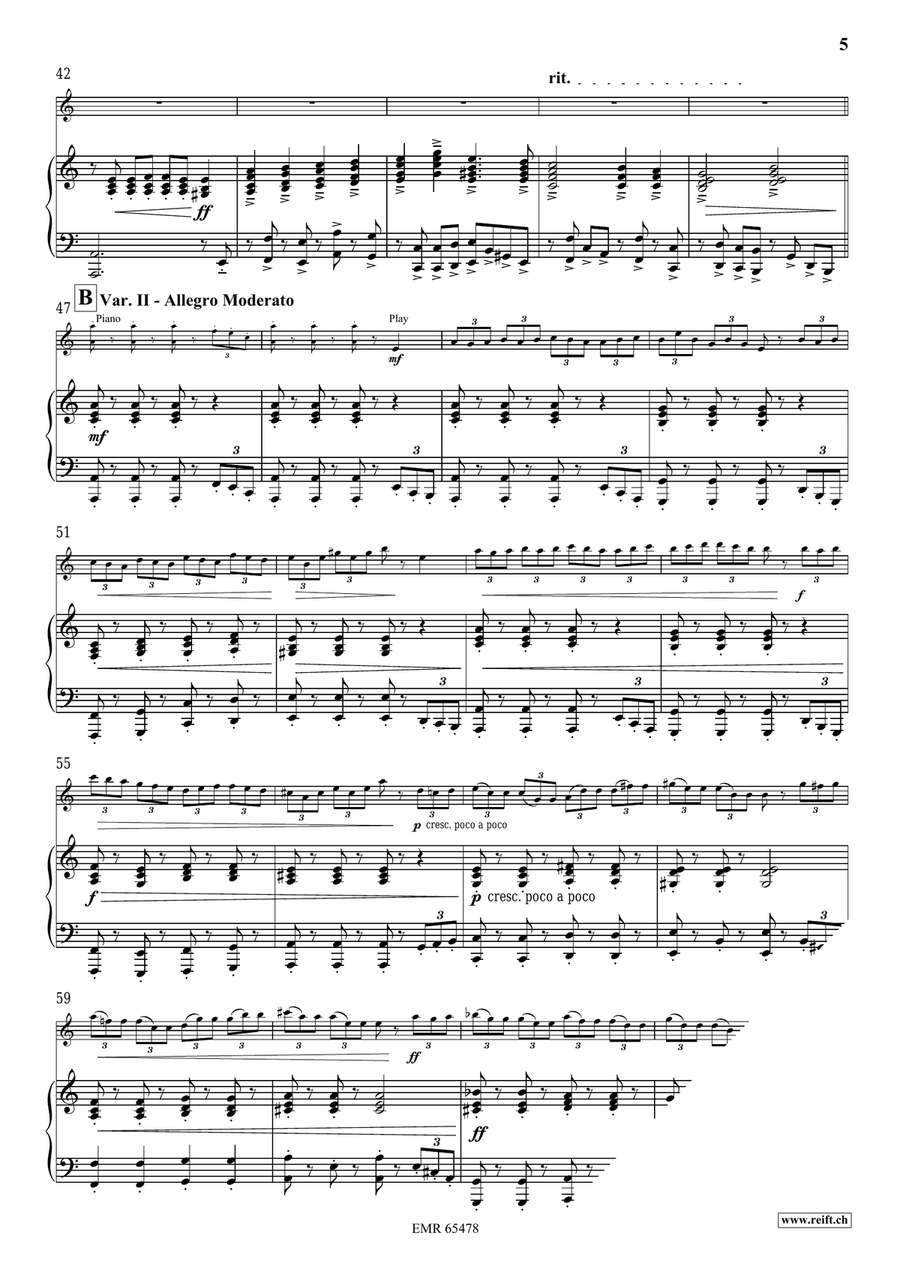 Variations On A Nordic Song Piano Accompaniment scores gallery preview page 7