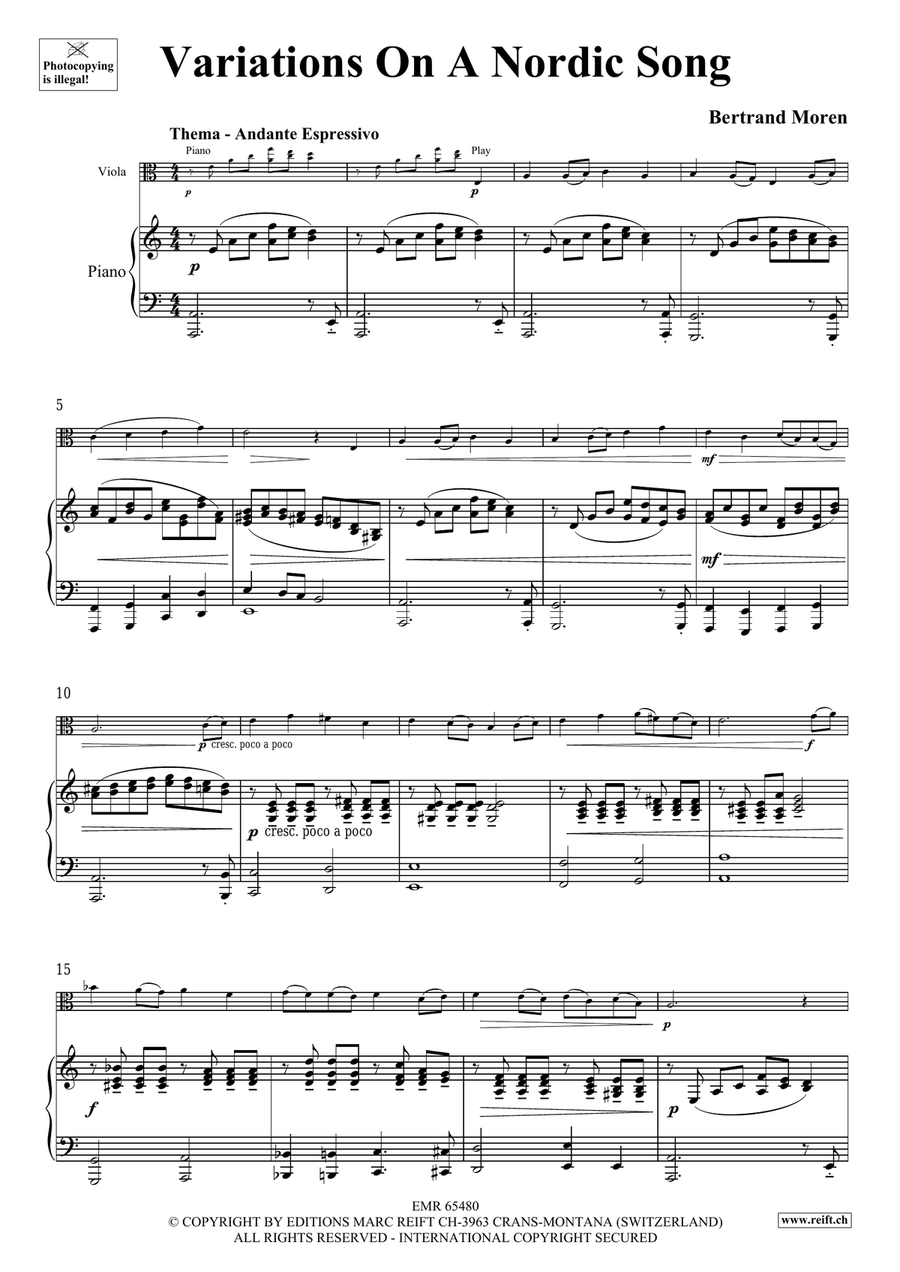 Variations On A Nordic Song Piano Accompaniment scores gallery preview page 5