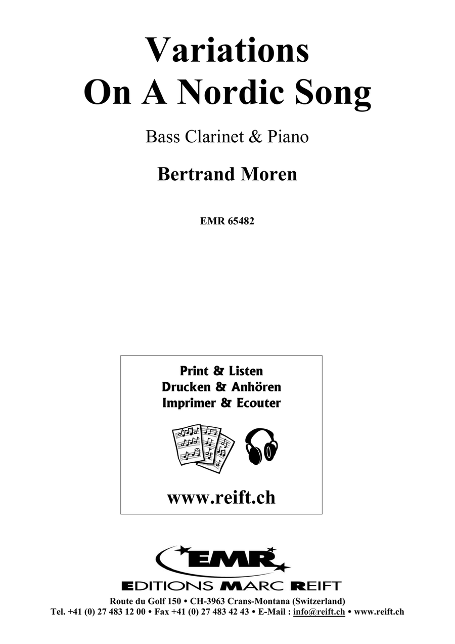 Variations On A Nordic Song Bass Clarinet scores gallery preview page 2