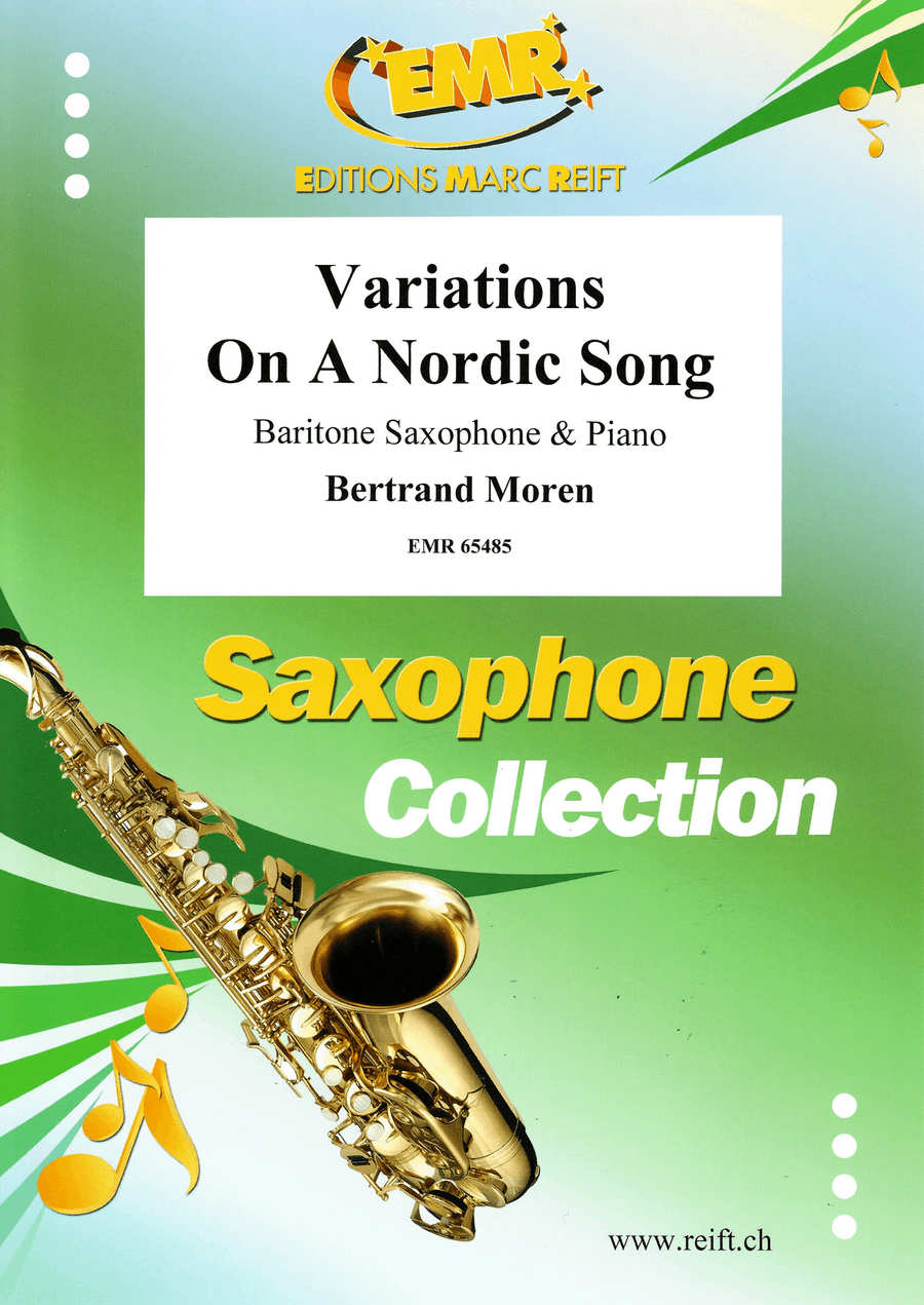 Variations On A Nordic Song Baritone Saxophone scores gallery preview page 1