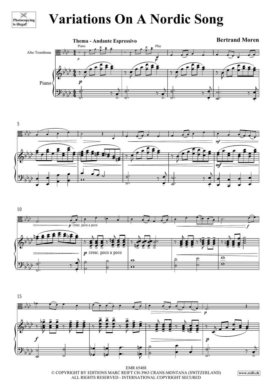 Variations On A Nordic Song Piano Accompaniment scores gallery preview page 5